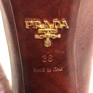 Prada knee high boots.  100 % authentic